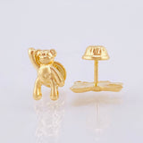 Topos Oso Mano Arriba 0.75gr / 1cm / Oro Amarillo 18K *