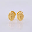 Topos Virgen de Guadalupe Mate 0.55gr / 7mm Oro Amarillo 18K *