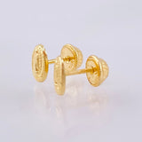 Topos Virgen Guadalupe Mate 0.55gr / 7mm Oro Amarillo 18K ©