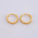 Candongas Carril Espaciado 1.5gr / 1.1cm / Oro Amarillo 18K *
