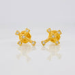 Topos Cruz Corazones 0.8g / 9.3mm Oro Amarillo 18K