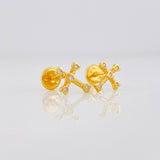 Topos Cruz Corazones 0.8g / 9.3mm Oro Amarillo 18K