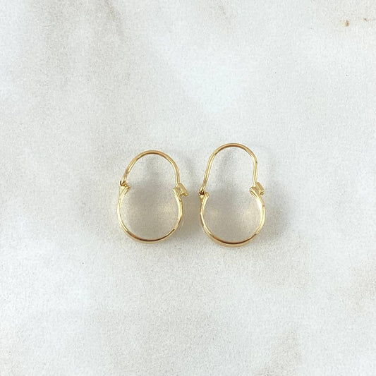 Candongas Eu 1.15gr / 1.5cm / Oro Amarillo 18K