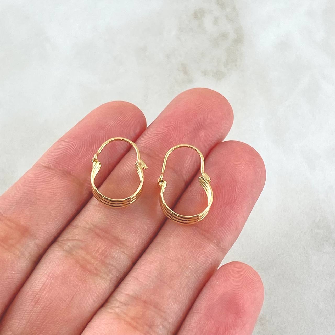 Candongas Eu 1.15gr / 1.5cm / Oro Amarillo 18K