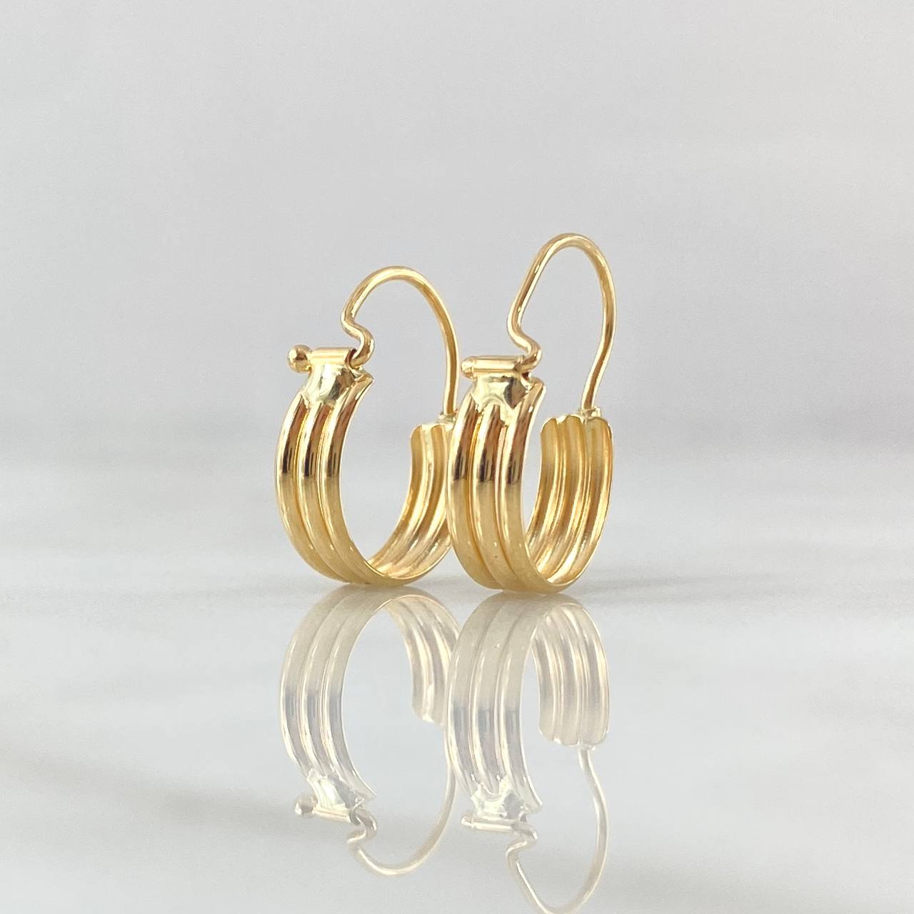 Candongas Eu 1.15gr / 1.5cm / Oro Amarillo 18K