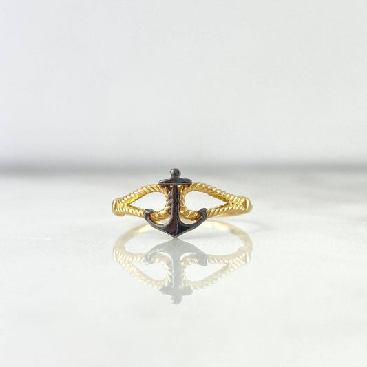 Anillo Ancla 1.75gr / T6 3/4 / Oro Amarillo