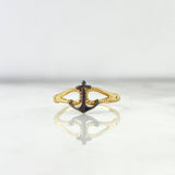 Anillo Ancla 1.75gr / T6 3/4 / Oro Amarillo