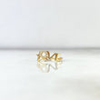 Anillo Love 1.25gr / T5 1/4 / Circones Blancos Oro Amarillo
