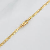 Cadena Escalera Plana 4.25g / 50cm / 2.1mm Oro Amarillo 18K