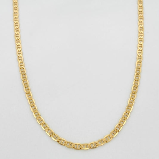 Cadena Escalera Plana 4.15g / 45cm / 2.1mm Oro Amarillo 18K