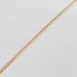 Cadena Escalera Plana 1.9g / 50cm / 1.3mm Oro Amarillo 18K