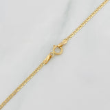 Cadena Escalera Plana 1.9g / 50cm / 1.3mm Oro Amarillo 18K