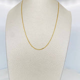 Cadena Escalera Plana 1.9g / 50cm / 1.3mm Oro Amarillo 18K