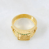 Anillo Rostro Jesus Mate 8.45gr / T10 3/4 / Oro Amarillo 18K