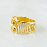 Anillo Estrella Cardenal 3.7gr / T6 / Oro Amarillo 18K *