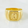 Anillo Virgen Guadalupe Sello Punteado 3.05gr / T6 3/4 / Oro Amarillo 18K