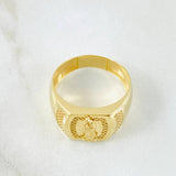 Anillo Virgen Guadalupe Sello Punteado 3gr / T7 1/2 / Oro Amarillo 18K*