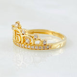 Anillo Corona 15s 2.2gr / T5 1/4 / Oro Amarillo 18K *