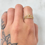 Anillo Corona 15s 2.2gr / T5 1/4 / Oro Amarillo 18K *
