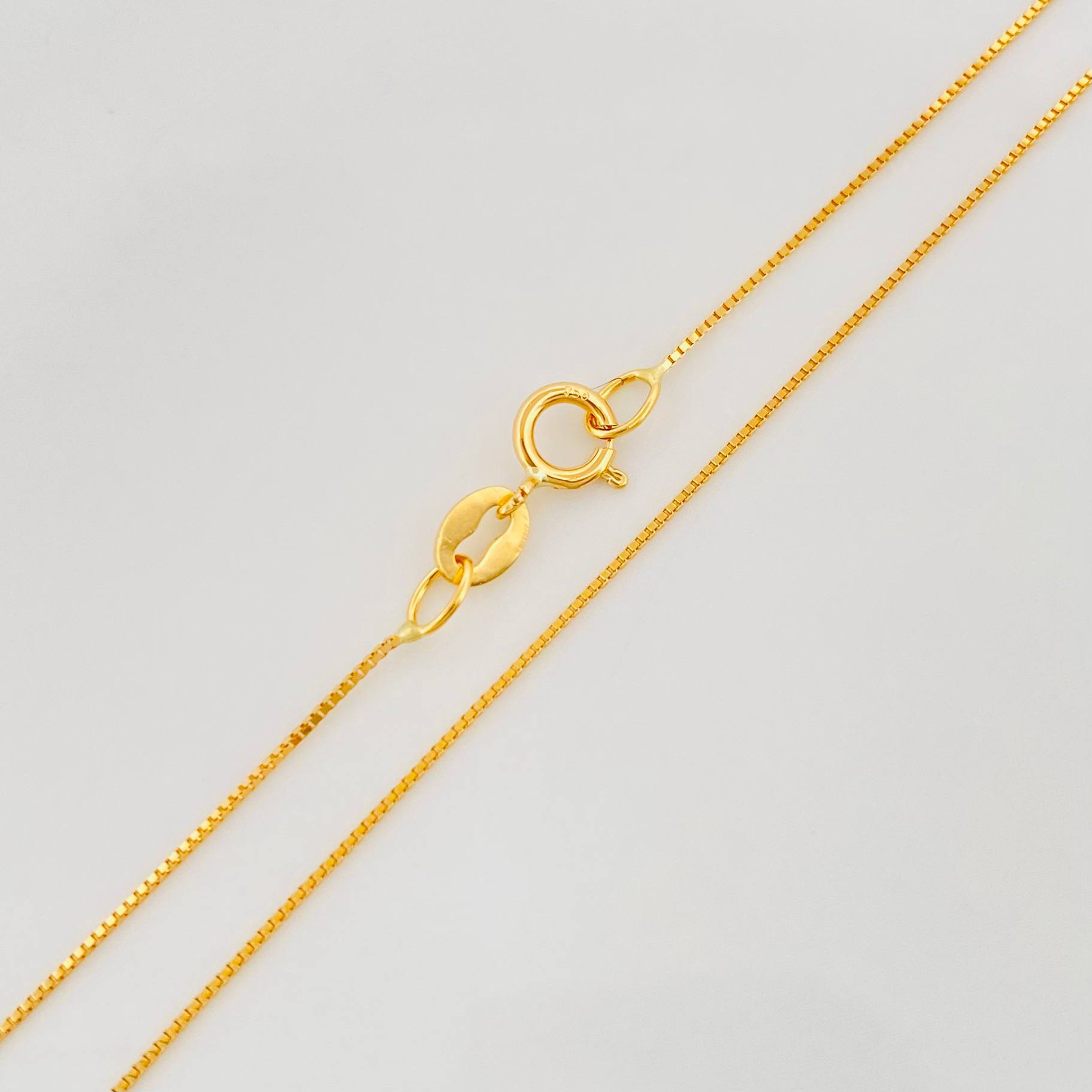 Set Cadena Veneciana + Dije Corazon / 1.85g / 50cm Oro Amarillo 18K
