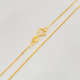 Set Cadena Veneciana + Dije Virgen Guadalupe / 2.4g / 50cm Oro Amarillo 18K