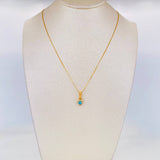 Set Cadena Veneciana + Dije Corazon / 2g / 50cm Oro Amarillo 18K