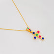 Set Cadena Veneciana + Dije Cruz / 2.15g / 50cm Oro Amarillo 18K