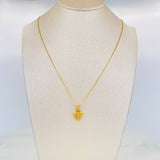 Set Cadena Veneciana + Dije Corazon / 1.85g / 50cm Oro Amarillo 18K