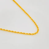 Cadena Lazo 2g / 60cm / 1.53mm Oro Amarillo 18K