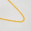 Cadena Lazo 2.1g / 55cm / 1.57mm Oro Amarillo 18K