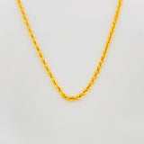 Cadena Lazo 1.65g / 50cm / 1.54mm Oro Amarillo 18K