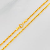 Cadena Lazo 2g / 60cm / 1.53mm Oro Amarillo 18K