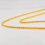 Cadena Lazo 2.1g / 55cm / 1.57mm Oro Amarillo 18K