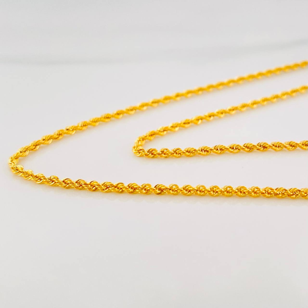 Cadena Lazo 2g / 60cm / 1.53mm Oro Amarillo 18K
