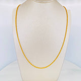 Cadena Lazo 1.65g / 45cm / 1.6mm Oro Amarillo 18K