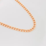 Cadena Cubana 4.3g / 60cm / 2.95mm Oro Rosa 18K