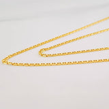Cadena Escalera 1.8g / 50cm / 1.38mm Oro Amarillo 18K