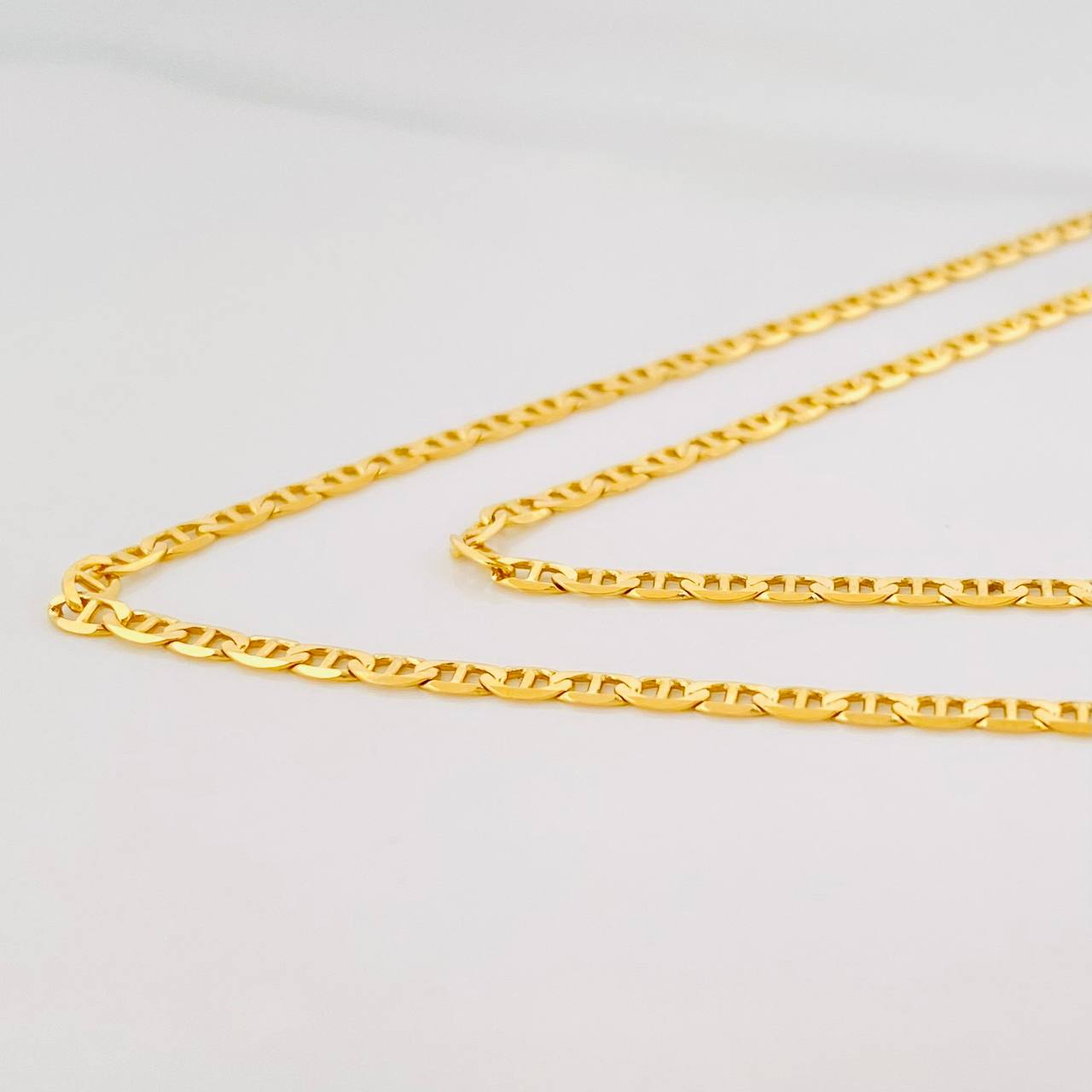 Cadena Escalera 5.55g / 60cm / 2.27mm Oro Amarillo 18K