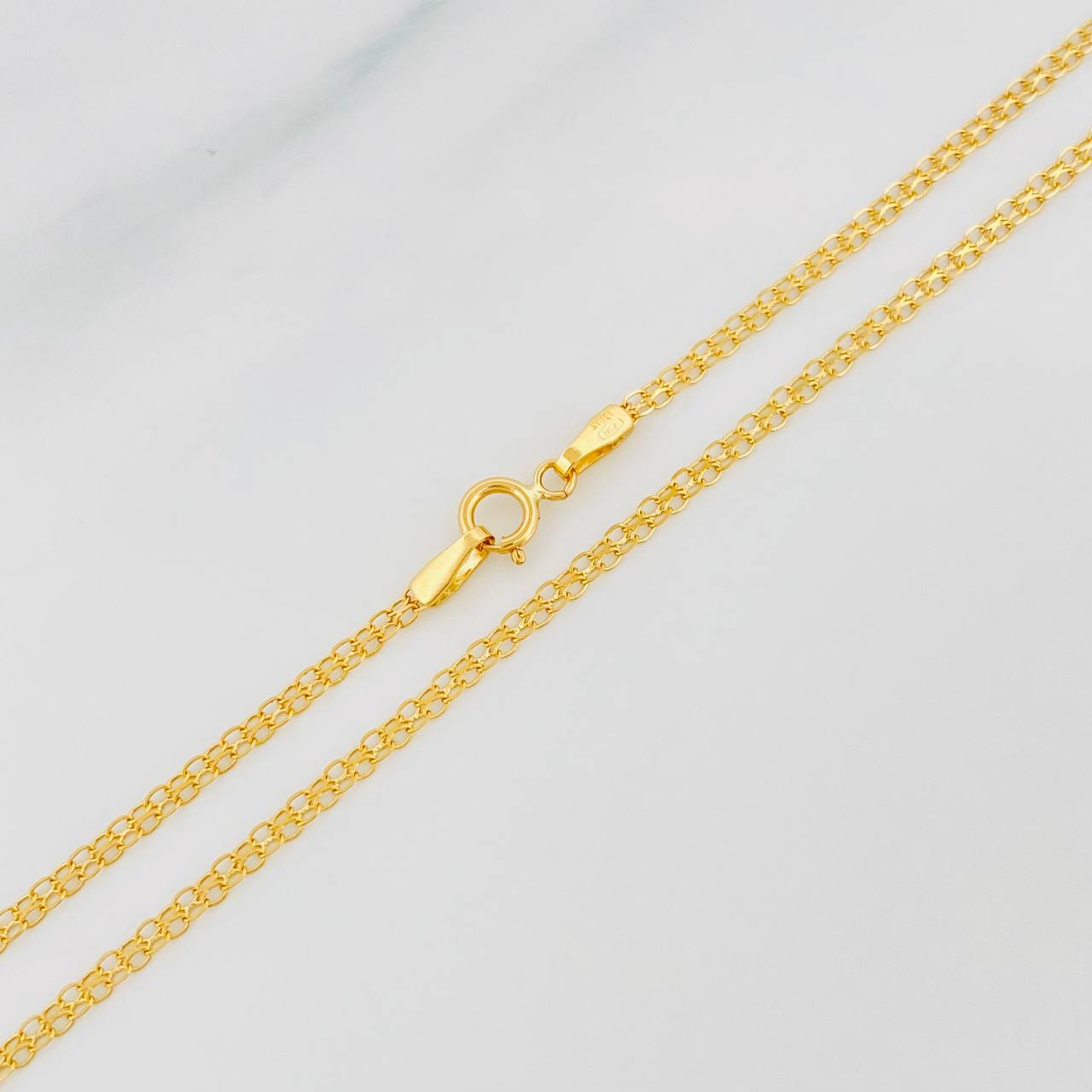 Cadena China 2.25g / 50cm / 1.91mm Oro Amarillo 18K