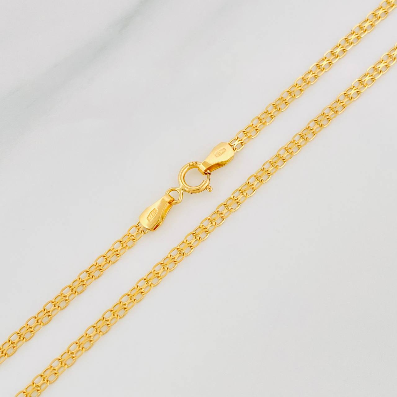 Cadena China 7.65g / 60cm / 2.4mm Oro Amarillo 18K