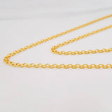 Cadena China 7.65g / 60cm / 2.4mm Oro Amarillo 18K