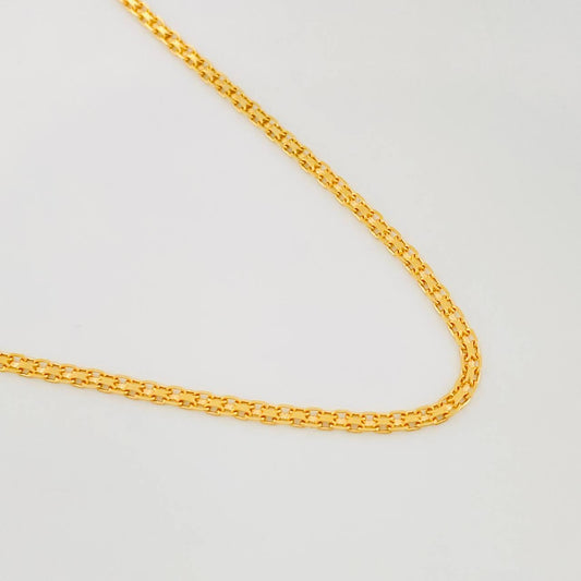 Cadena China 3.3g / 50cm / 1.46mm Oro Amarillo 18K