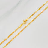 Cadena China 2.9g / 45cm / 1.71mm Oro Amarillo 18K