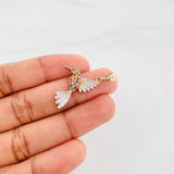 Dije Colibre 2.15g / 3cm Dos Oros Amarillo Blanco 18K