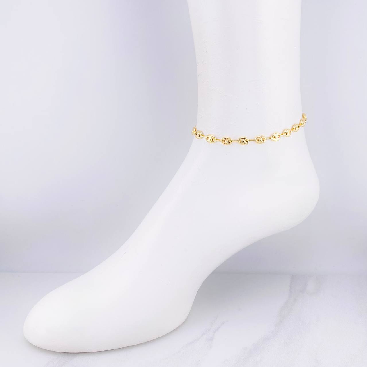 Tobillera GC 5.7g / 23cm / 6.1mm Oro Amarillo 18K