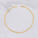 Tobillera GC 2.65g / 25cm / 3.2mm Oro Amarillo 18K