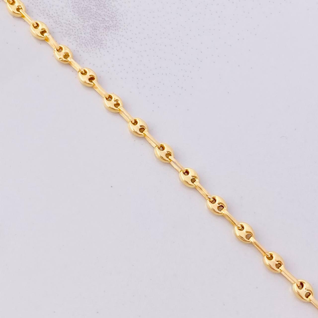 Tobillera GC 2.65g / 25cm / 3.2mm Oro Amarillo 18K