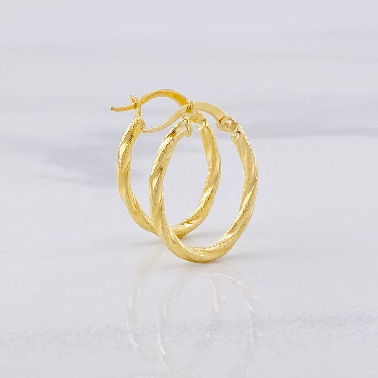 Candongas Mary Ovaladas 1.4g / 2.2cm Oro Amarillo 18K