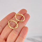 Candongas Mary Ovalada 1.35g / 2.2cm Oro Amarillo 18K