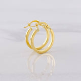 Candongas Punteadas 1.45g / 2.1cm Oro Amarillo 18K